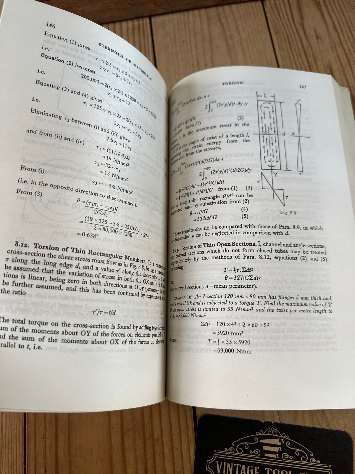 XBN20 Vintage 1979 Strength of Materials 3rd Edition BOOK in SI Units by G.H.Ryder