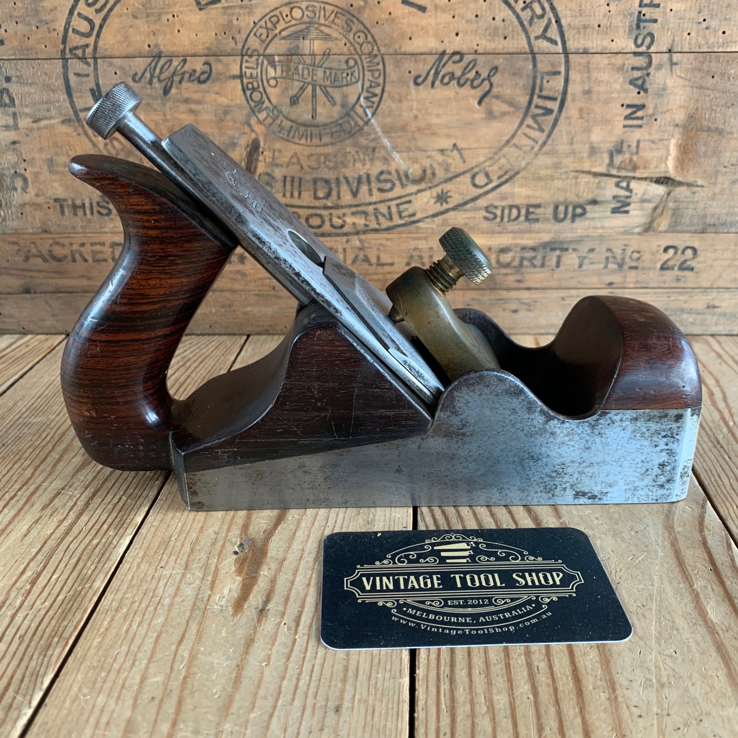 SOLD H551 Antique NORRIS London A3 Infill Smoothing PLANE