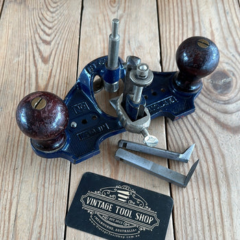 H995 Vintage RECORD England No.071 ROUTER plane 3x cutters &fence