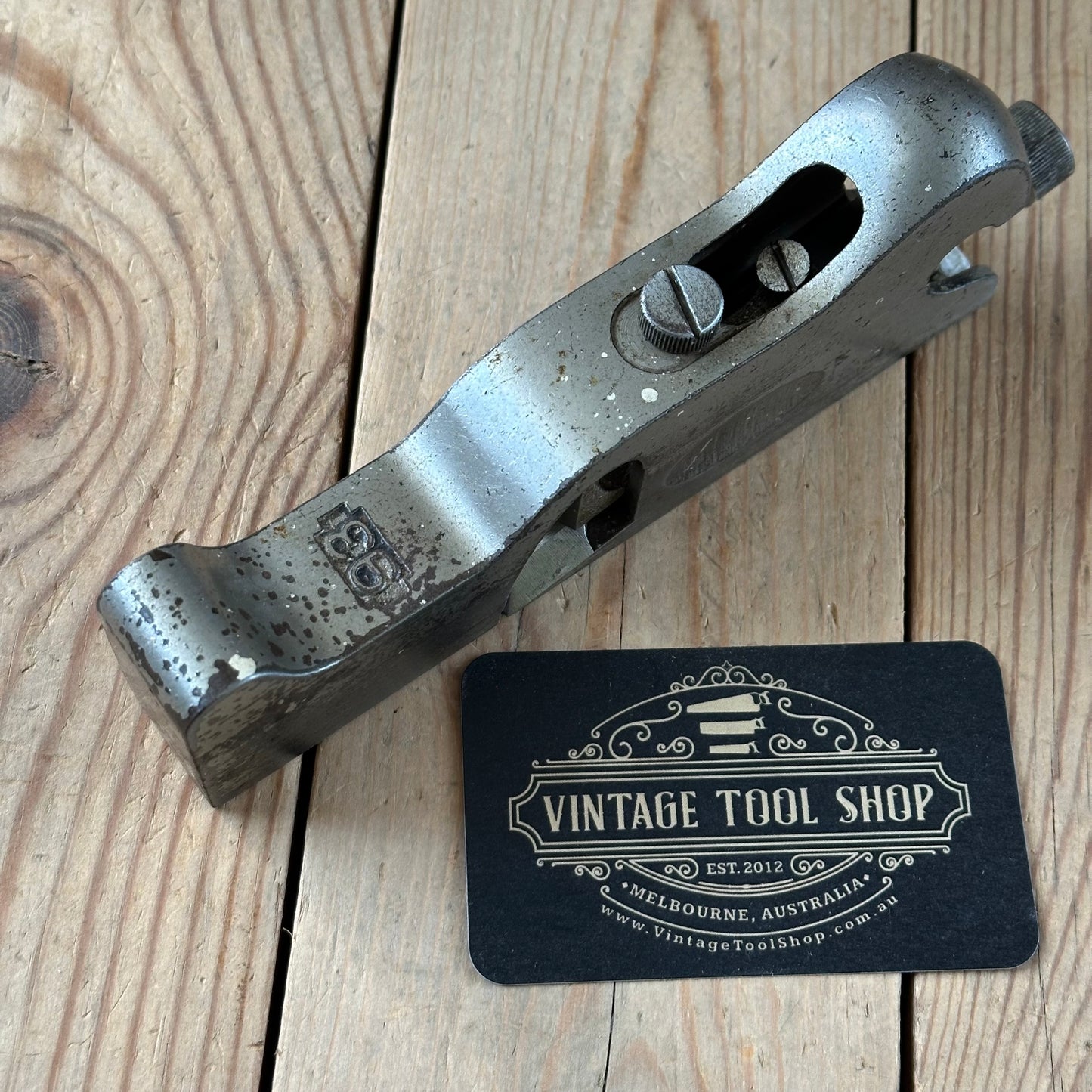 N1846 Vintage STANLEY USA 1907 No.93 Rabbet REBATE Shoulder CHISEL PLANE