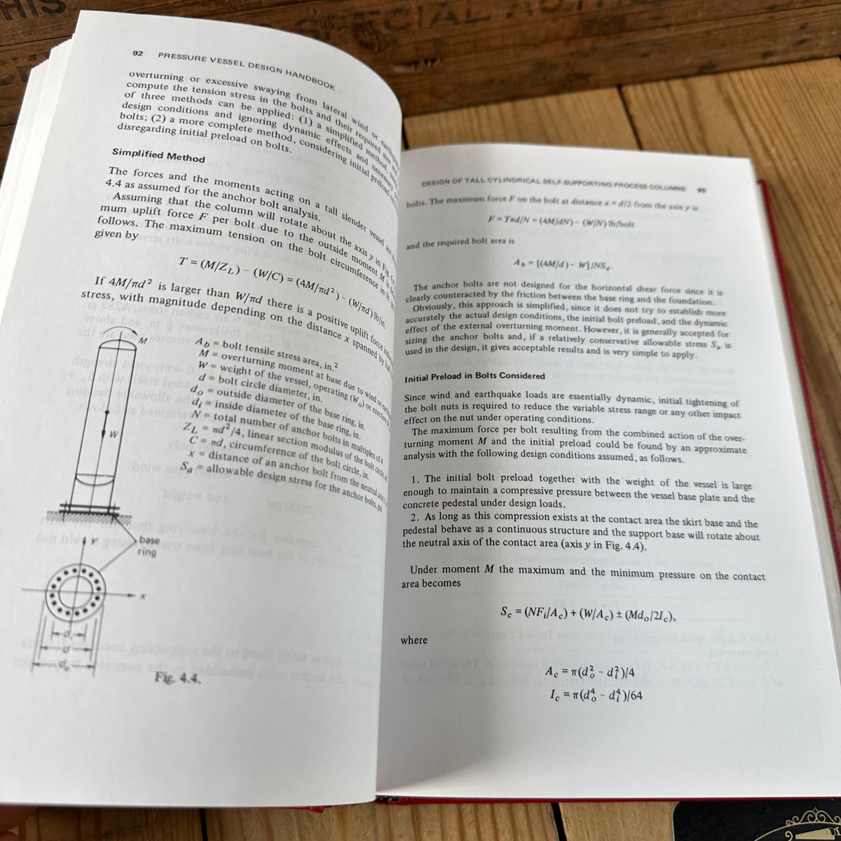 N2026 Vintage 1986 BOOK PRESSURE VESSEL DESIGN HANDBOOK 2nd edition by H.H.Bednar