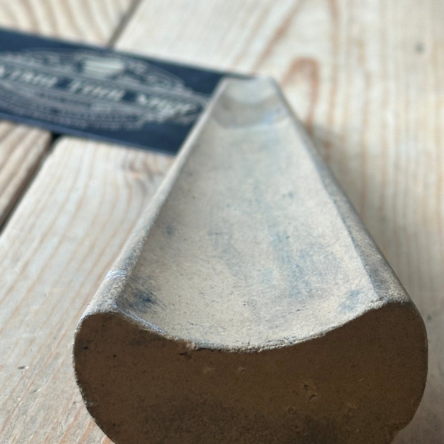 A395 Vintage NORTON INDIA SLIP STONE for gouges sharpening oilstone