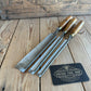 D1916 Vintage 3 x MATHIESON Scotland PARING Gouges CHISELS Boxwood Handles