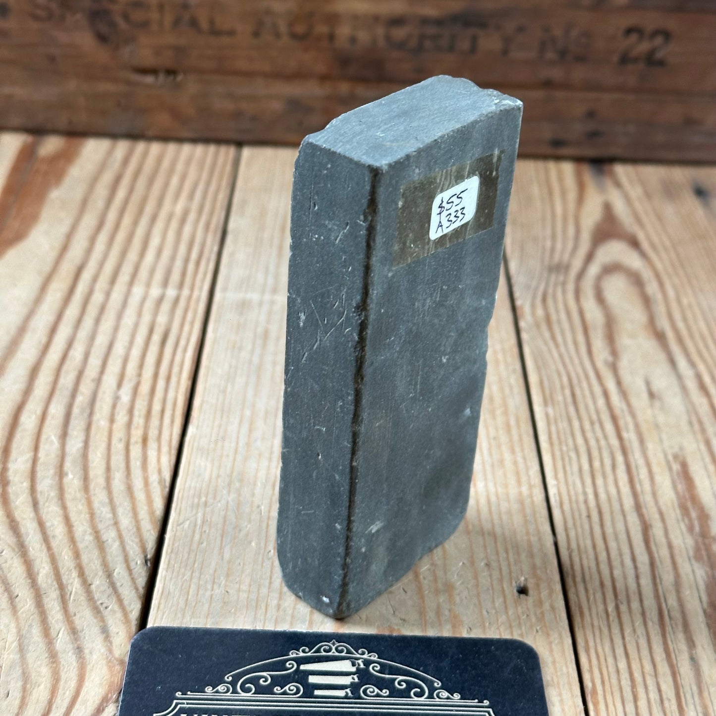 A333 Vintage small QUEER CREEK SANDSTONE Natural Sharpening Stone WATERSTONE