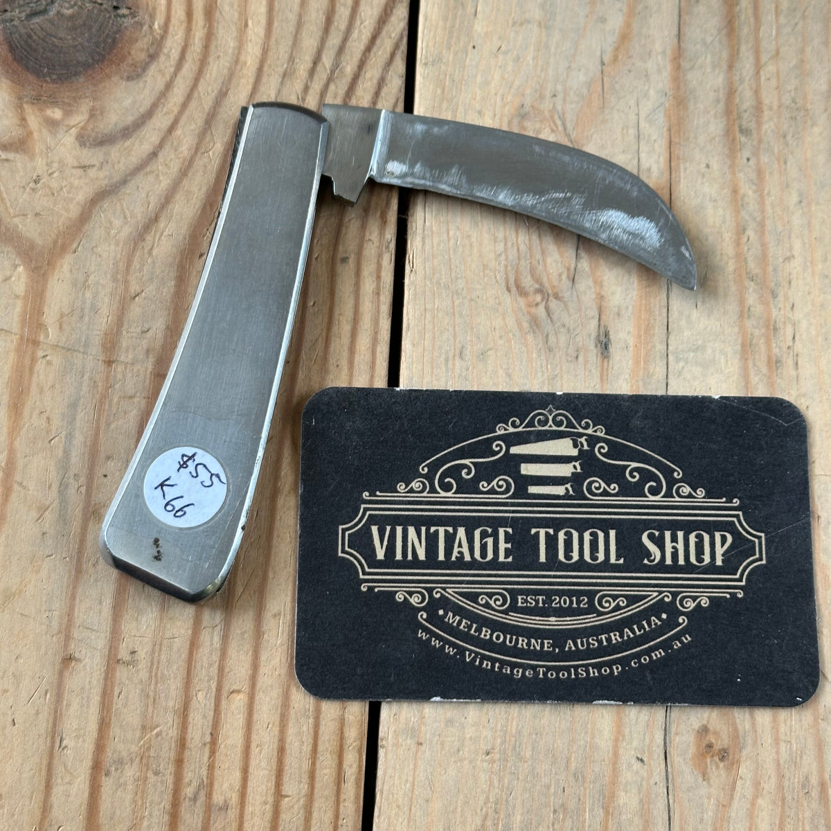 K66 COOL! Vintage Sheffield made England HAWKSBILL folding pocket KNIFE