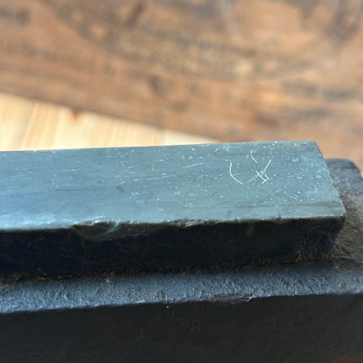 A400 CUTE! Vintage Welsh LLYN IDWAL SHARPENING STONE Mounted Natural Stone