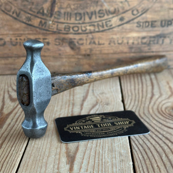 D1866 UNUSUAL! Vintage metalworking JEWELLERS Ball peen HAMMER