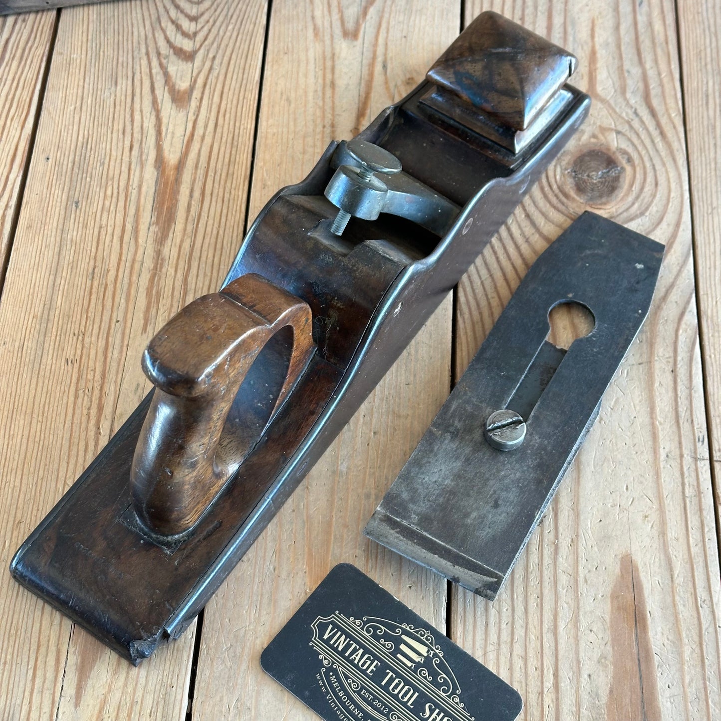 N625 UNIQUE! Figured walnut antique INFILL PANEL plane