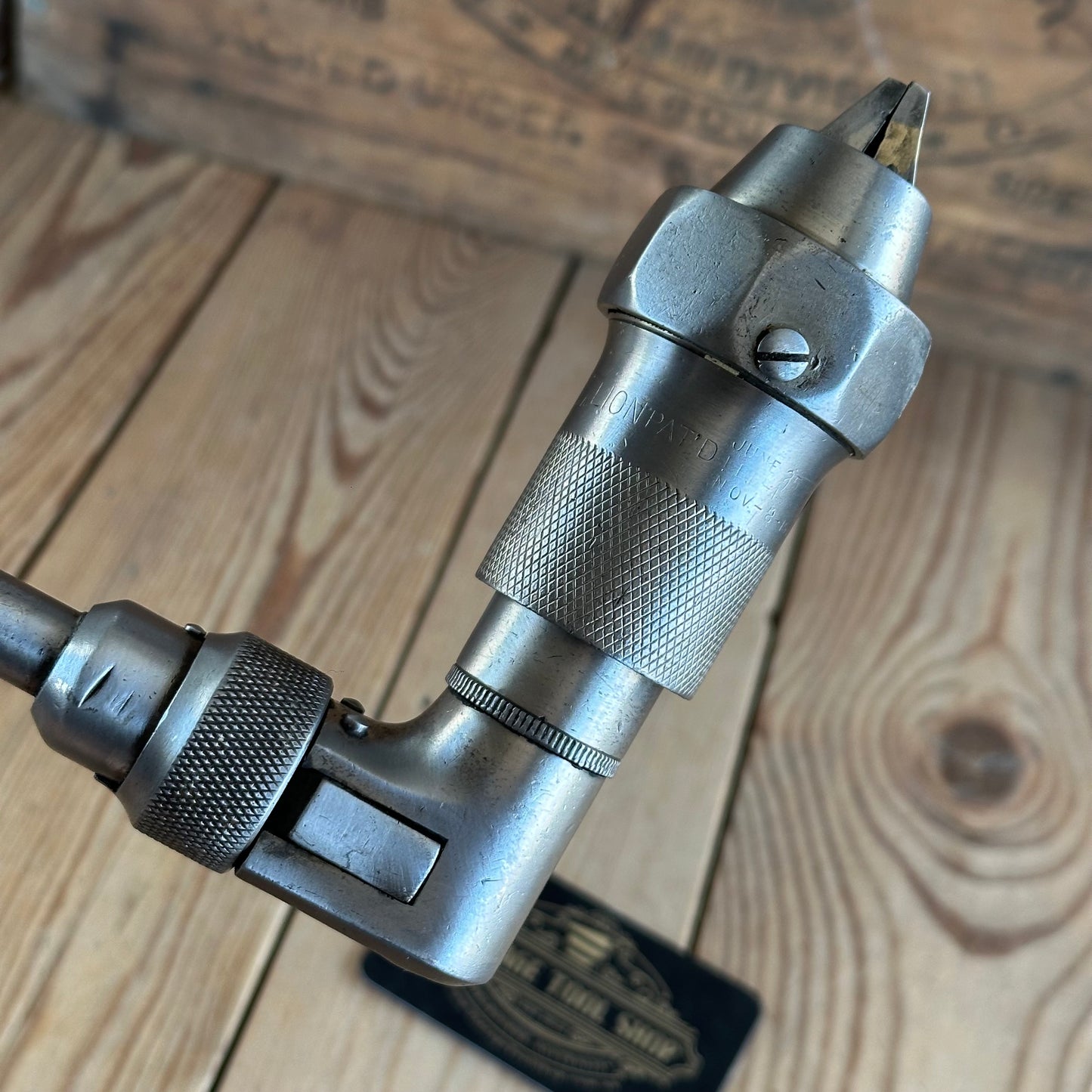 H2075 Vintage MILLERS FALLS USA No.1772 10” BRACE Cocobolo handles