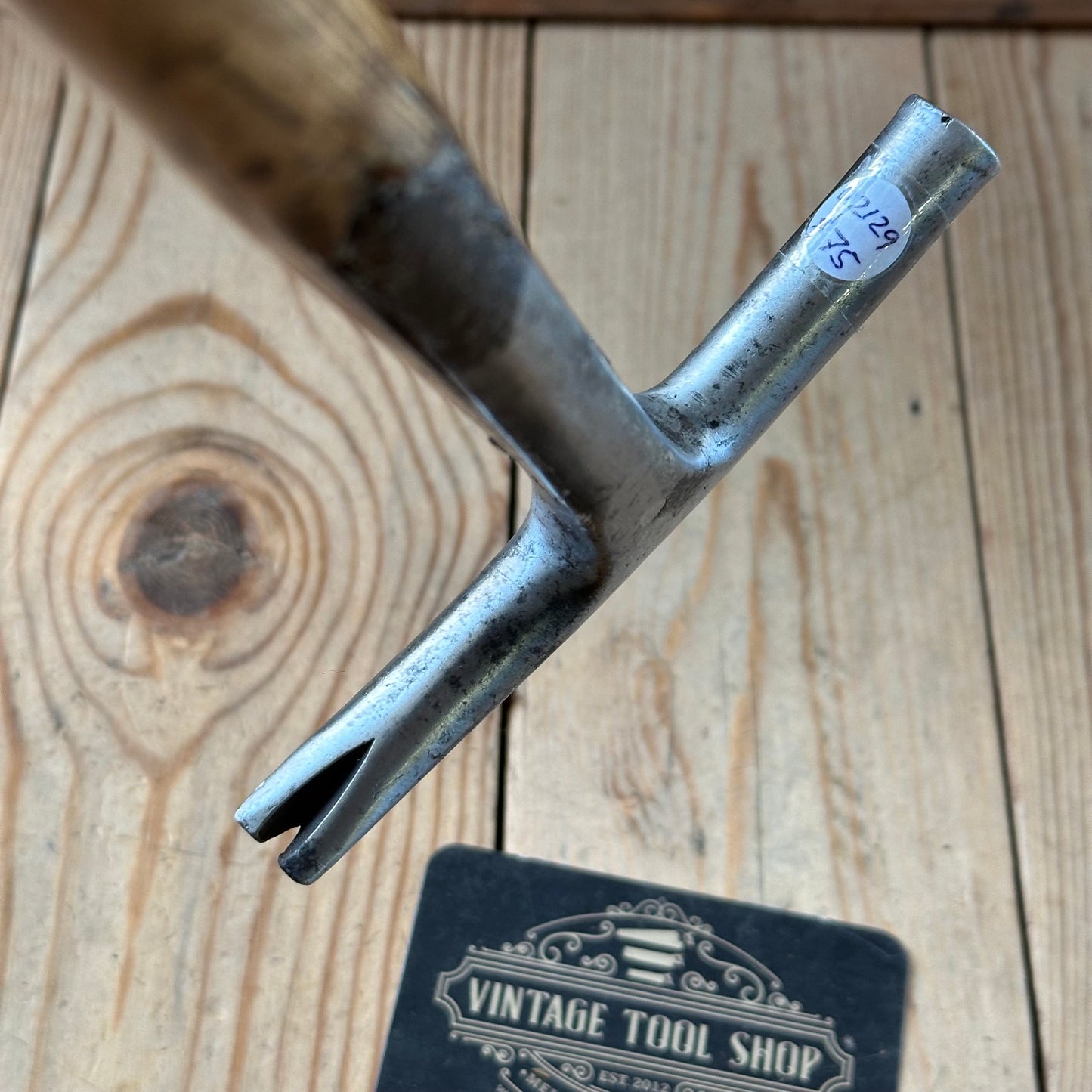 D2129 Vintage UPHOLSTERERS or SADDLERS HAMMER with a strapped head
