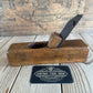 Y1502 OLD! Antique FRENCH smoothing PLANE with cool BALLOON shaped escapement