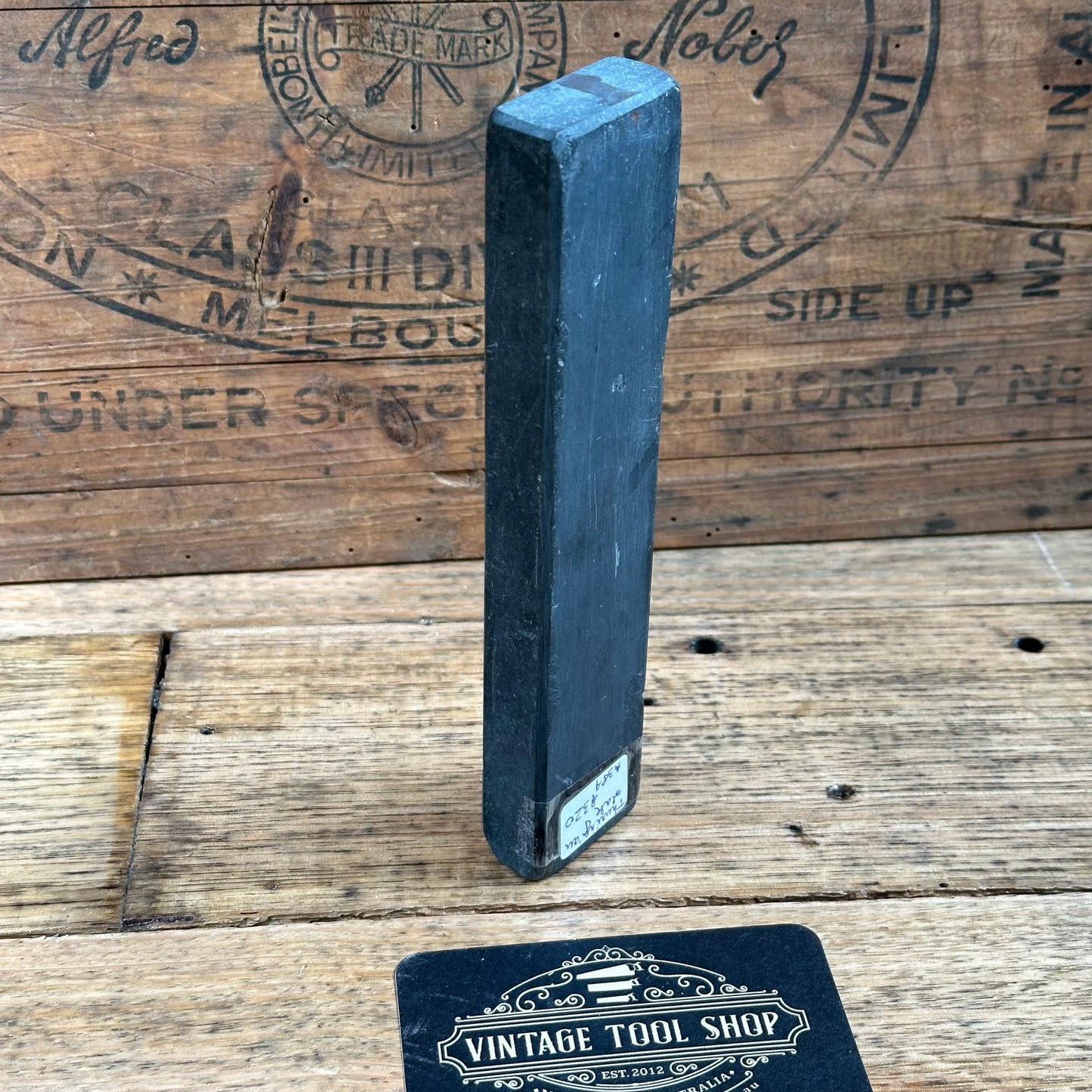 A384 Vintage 7” German Thuringian SLATE Razor BARBER HONE sharpening stone waterstone (Copy)