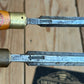 H2004 Vintage 2 x MARPLES England Bevel CHISELS Boxwood Handles
