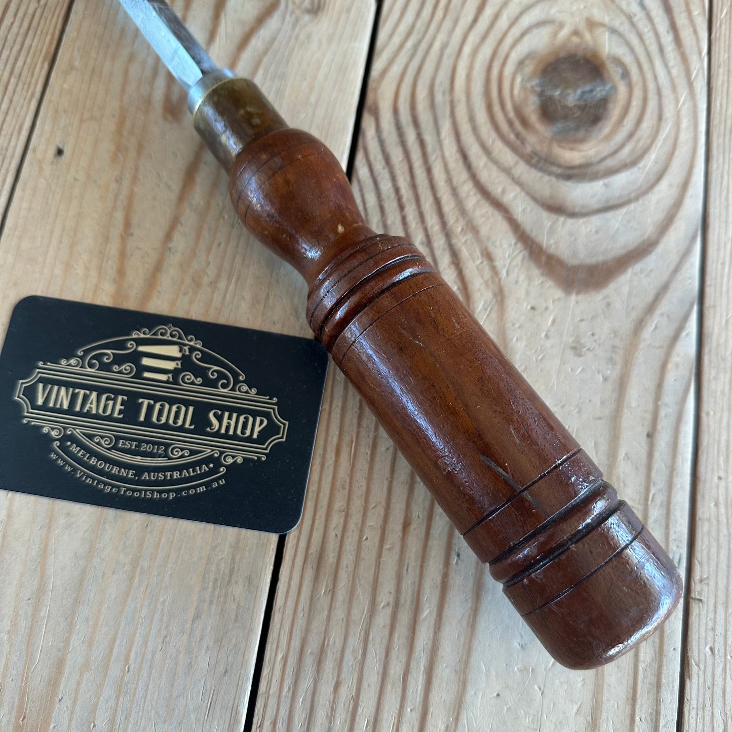 H2044 COOL! Vintage User Made 8mm SASH MORTISE CHISEL