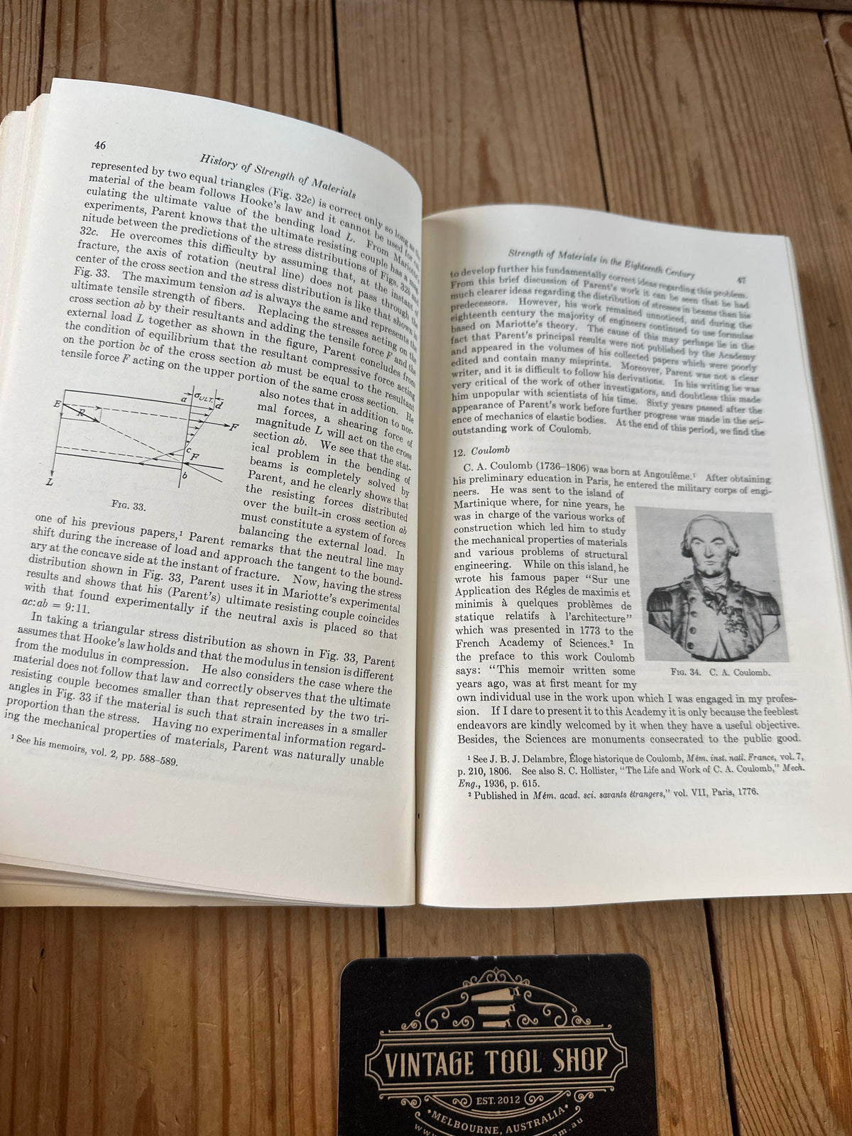 XBN27 Vintage 1983 History of Strength of Materials BOOK by S.P.Timoshenko