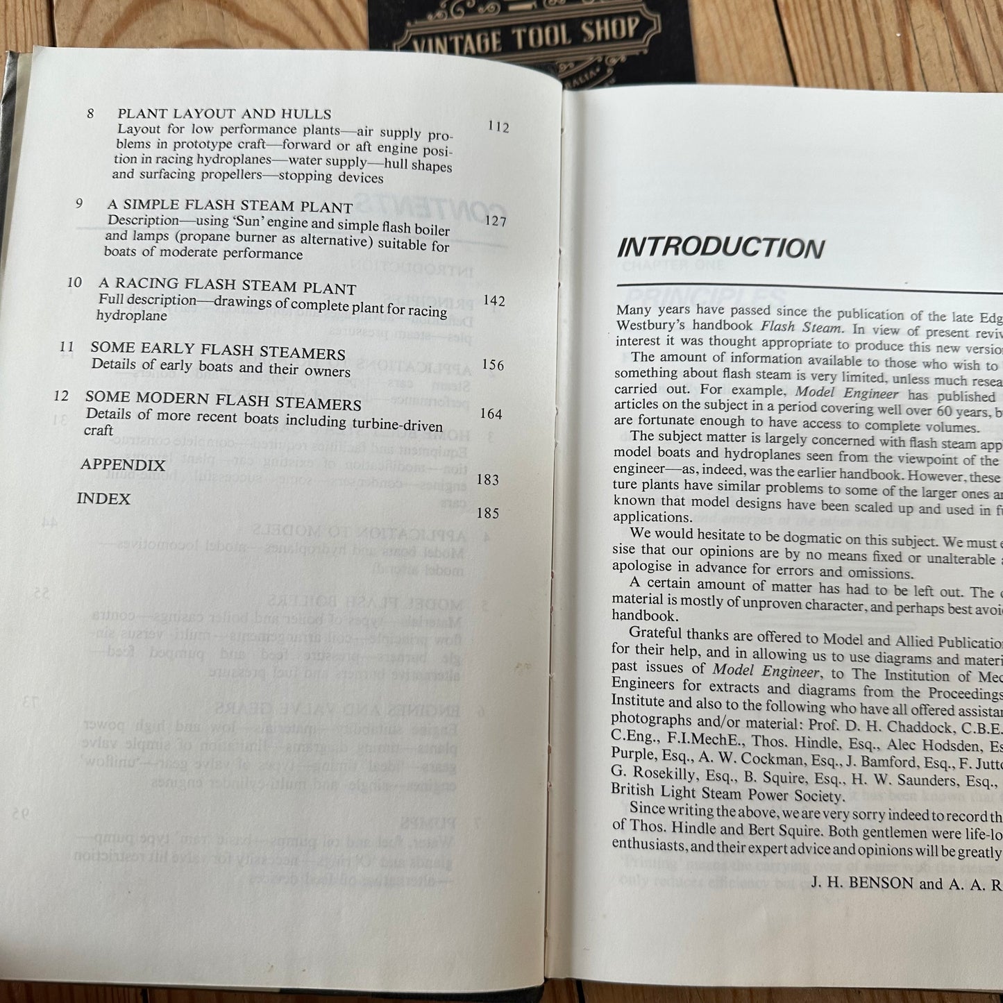 XBN33 Vintage 1973 EXPERIMENTAL FLASH STEAM BOOK by J.H.Benson & A.A.Rayman