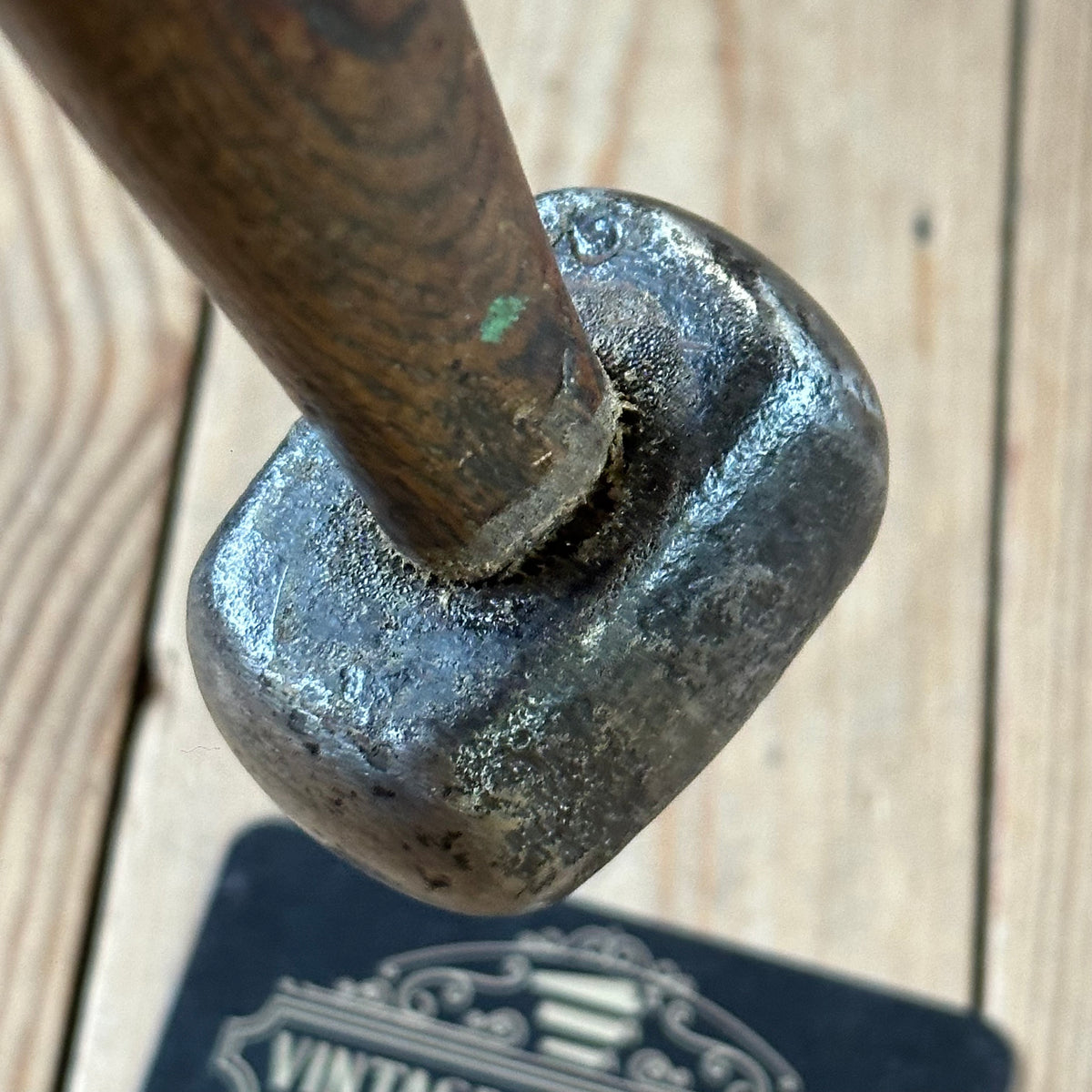Y436 GORGEOUS! Worn Antique FRENCH Metalwork Shaping HAMMER