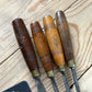 N1762 Vintage 4 x ADDIS Carving GOUGE CHISEL Set