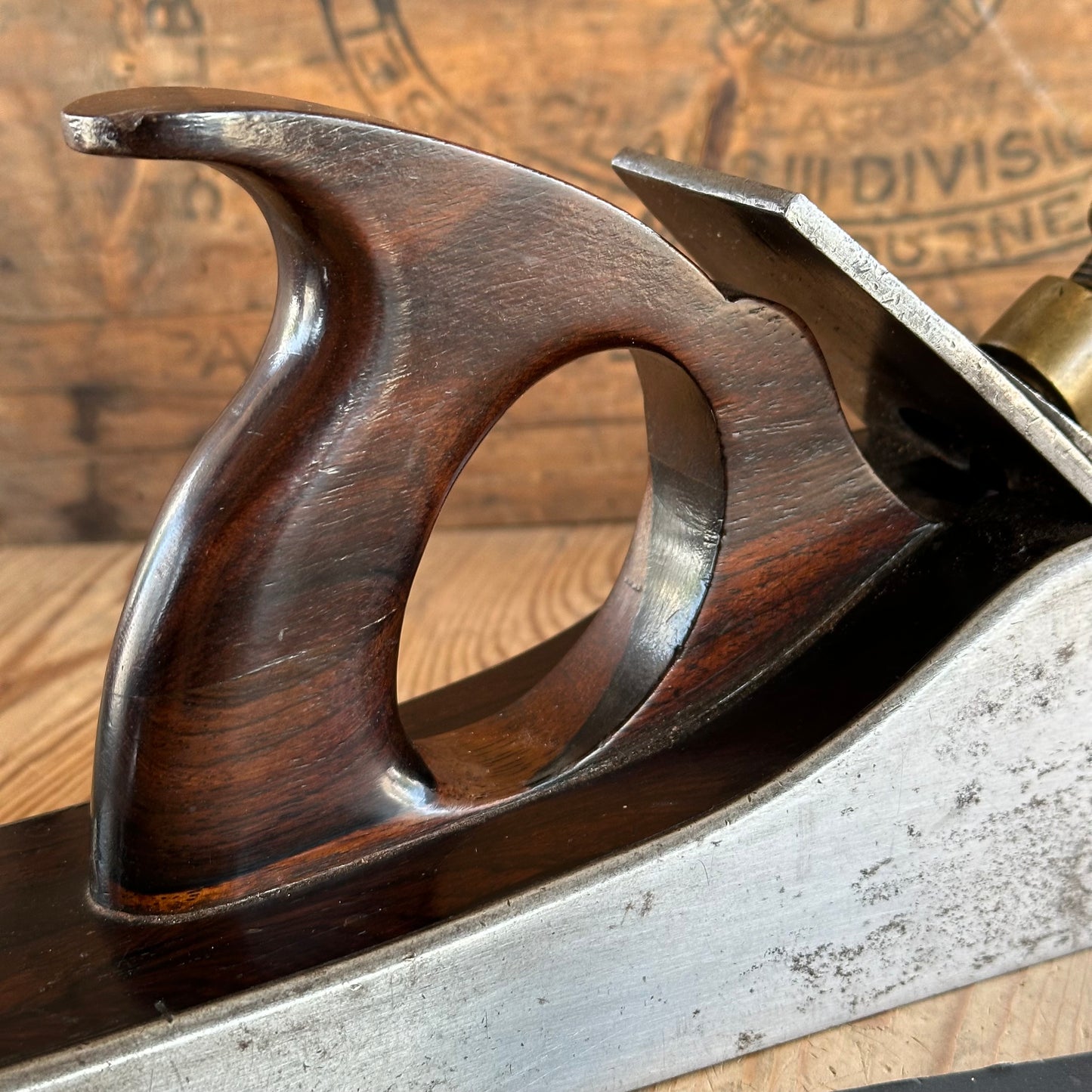 SOLD. N1902 Antique Stewart SPIERS Scotland 20.5” Rosewood INFILL PLANE