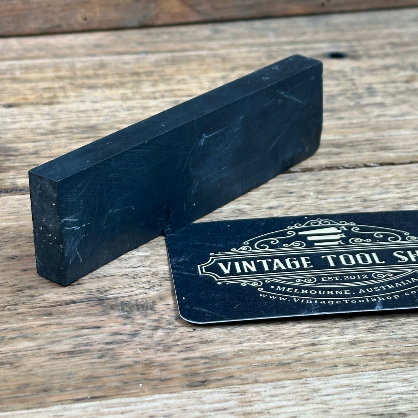 A387 Vintage Unusual Strata German mottled Thuringian SLATE Razor BARBER HONE sharpening stone waterstone