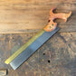 VHS200 LEFT HAND HERITAGE SAWS Custom 12” FITZROY model 14ppi rip DOVETAIL SAW with a SCARRED MYRTLE handle
