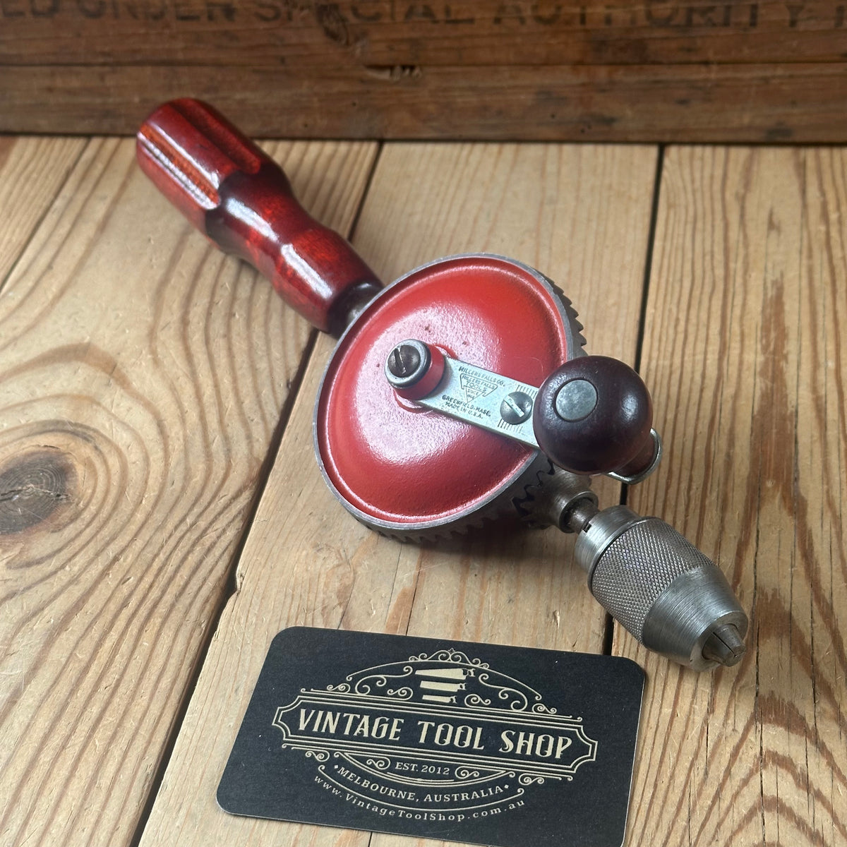 H2649 Vintage MILLERS FALLS USA No.2500 eggbeater hand DRILL