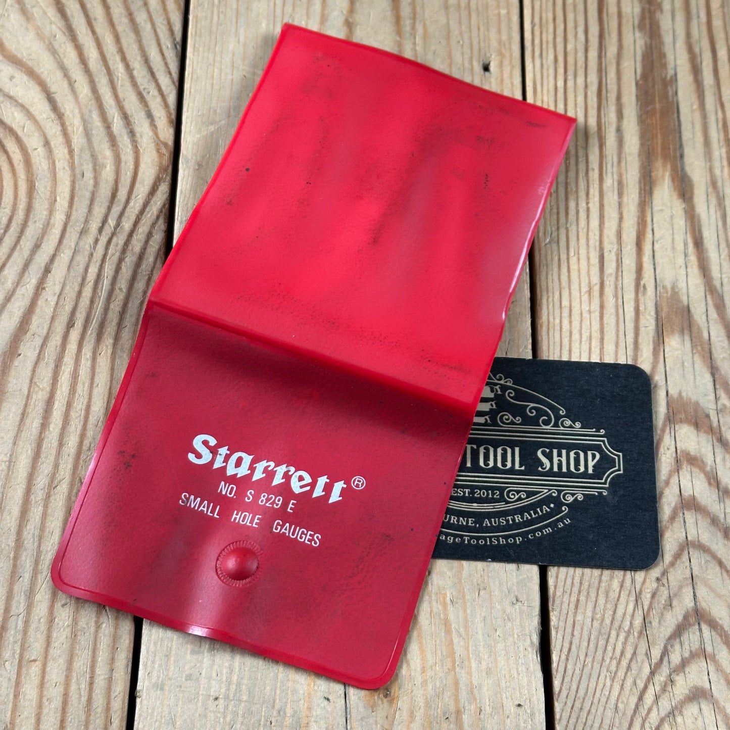 H2447 Vintage STARRETT USA No.829 E small hole GAUGES set