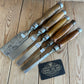 T10076 Vintage set of 5 x TITAN AUSTRALIA No:101 Registered Firmer CHISELS