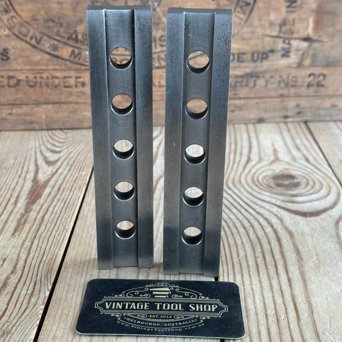 H2371 Vintage pair of PARALLEL BARS Engineers Tool