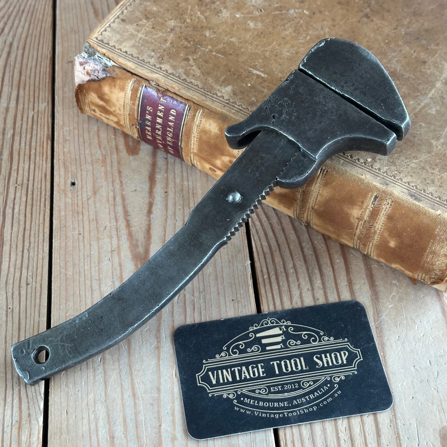 N1486 Vintage adjustable 8 & 1/2” WRENCH