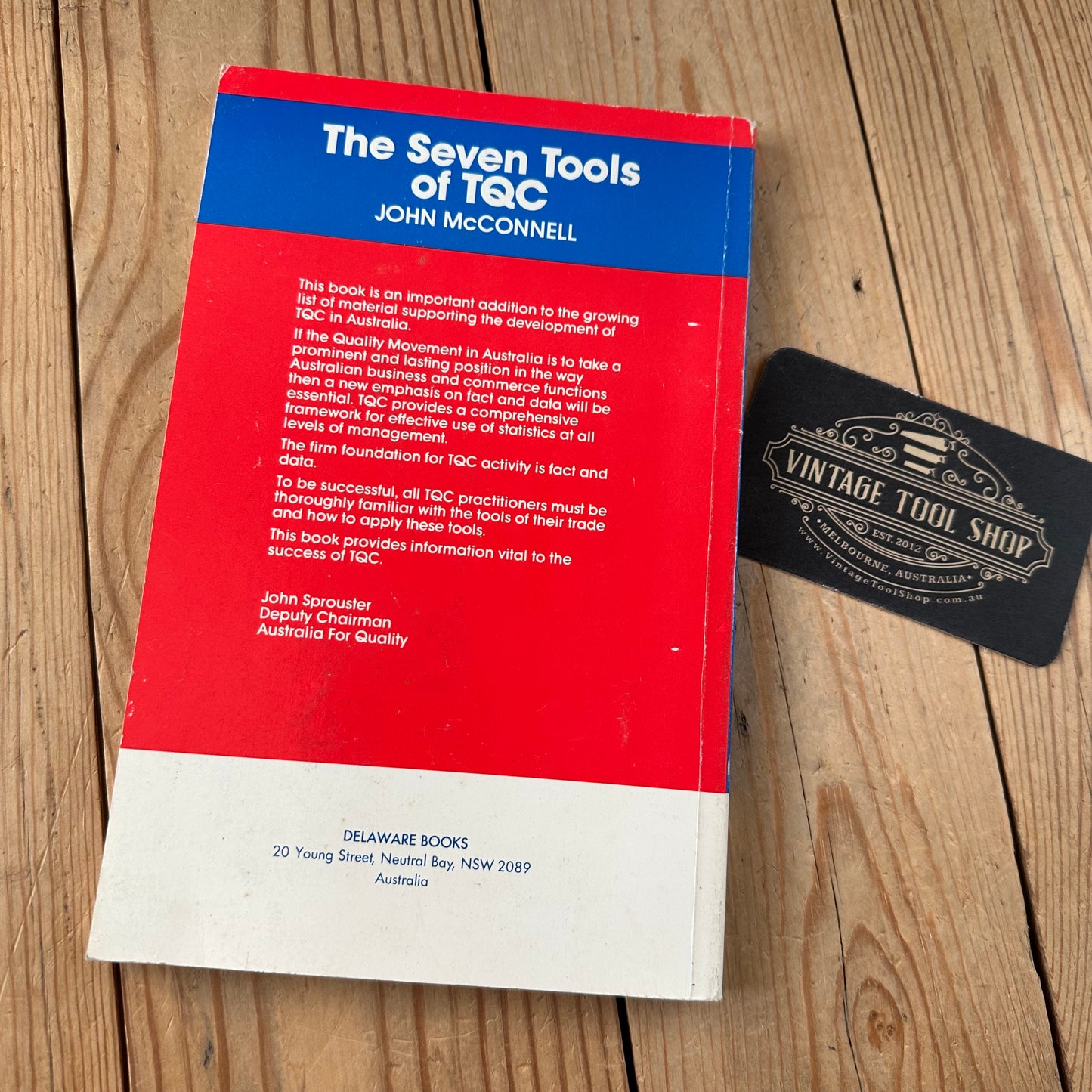XBN145 Vintage 1986 BOOK The Seven Tools of TQC TOTAL QUALITY CONTROL 2nd Edition by J.McConnell