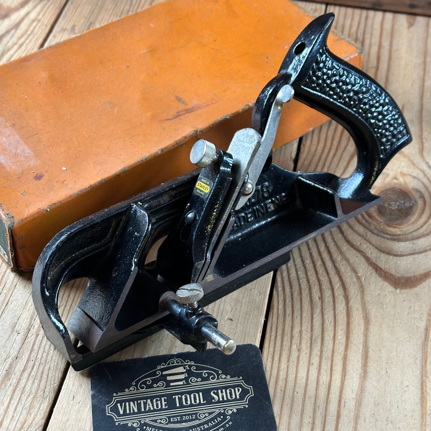 H2408 Vintage STANLEY England No.78 Duplex REBATE Rabbet PLANE IOB