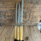 N816 Vintage set of 3 MARPLES Sheffield Paring GOUGES Boxwood handles