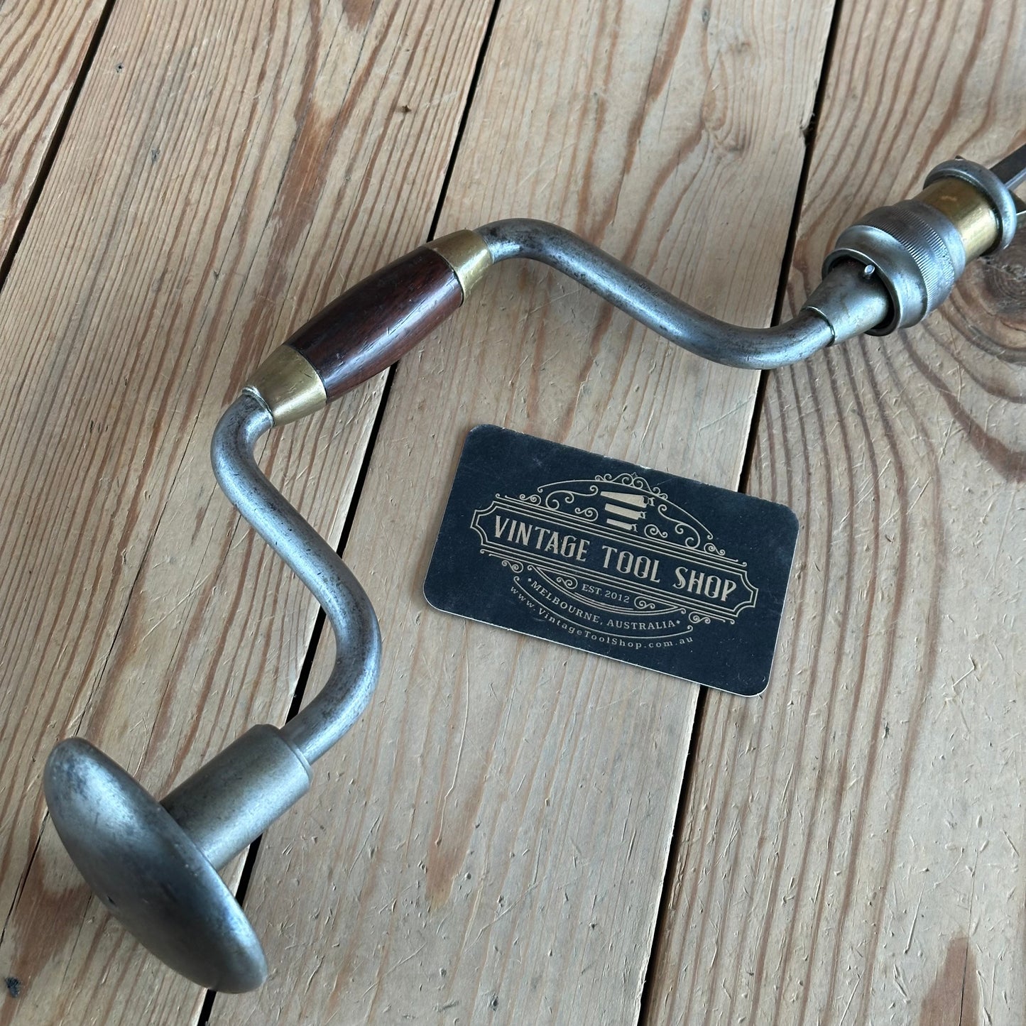 SOLD. H2007 EARLY! Antique 1867-1878 MILLERS FALLS USA No.4 ROSE CHUCK BRACE DRILL