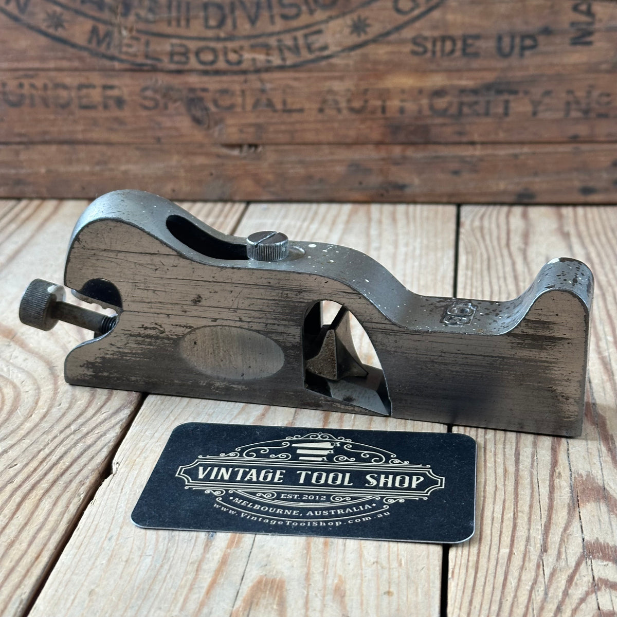 N1846 Vintage STANLEY USA 1907 No.93 Rabbet REBATE Shoulder CHISEL PLANE