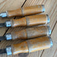 N340 Vintage set of 4 x TITAN AUSTRALIA Gouge CHISELS