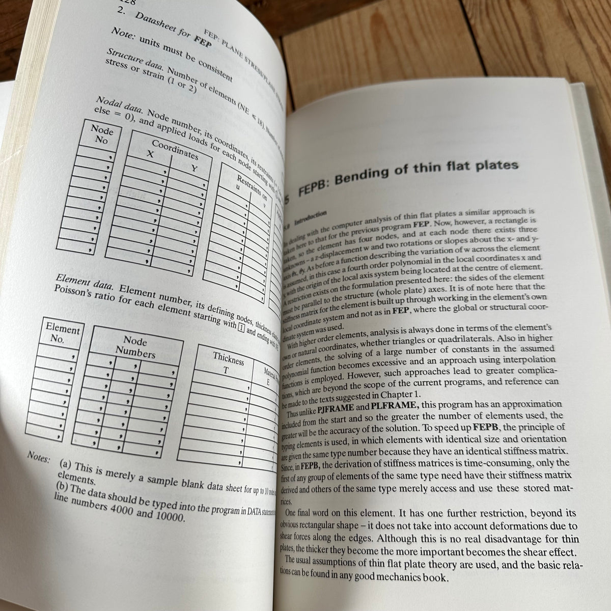 N2015 Vintage 1984 BOOK An Introduction To The FINITE ELEMENT METHOD Using BASIC PROGRAMS by D.K.Brown