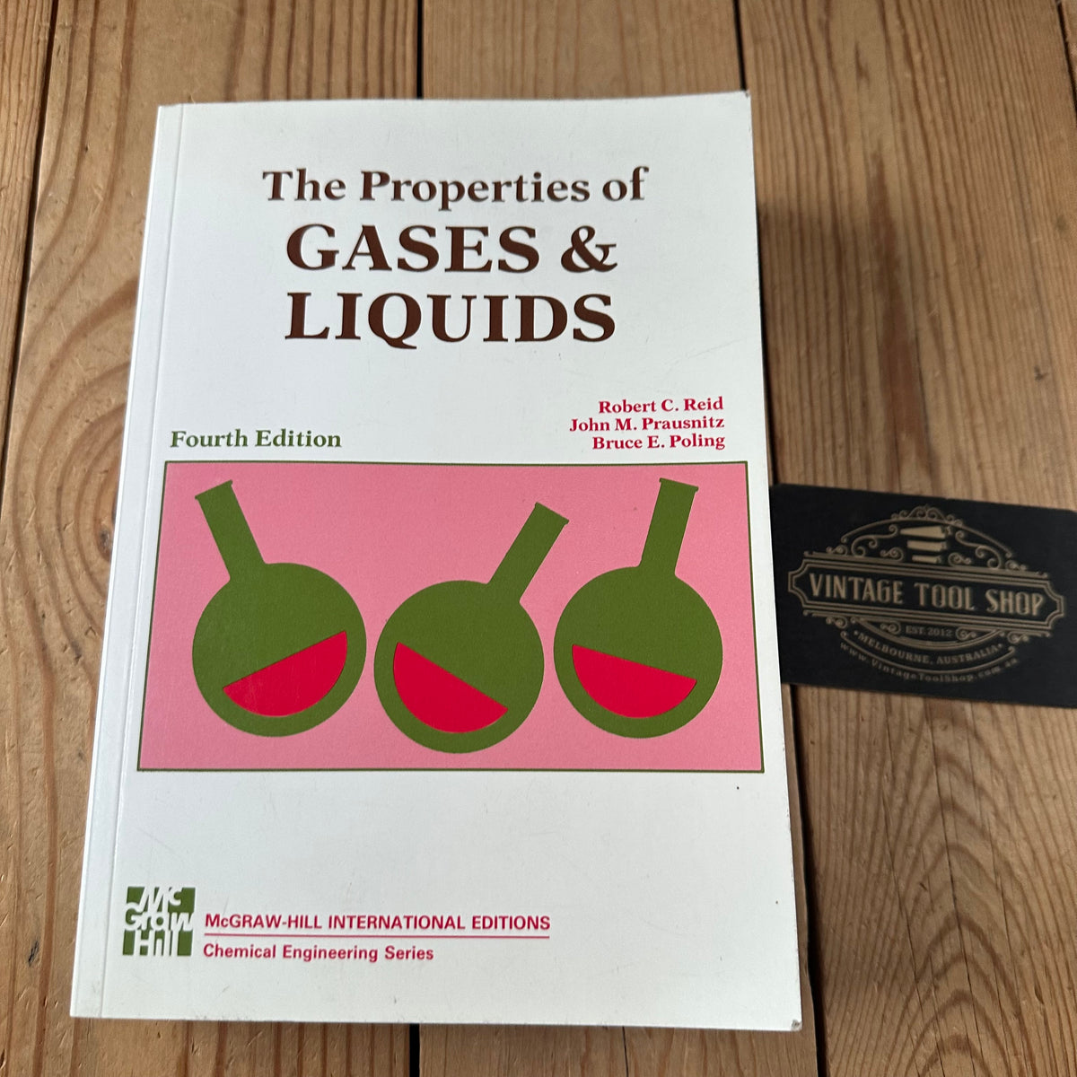 N2043 Vintage BOOK The PROPERTIES of GASES & LIQUIDS 4th Edition by R.C.Reid, J.M.Prausnitz & B.E.Poling
