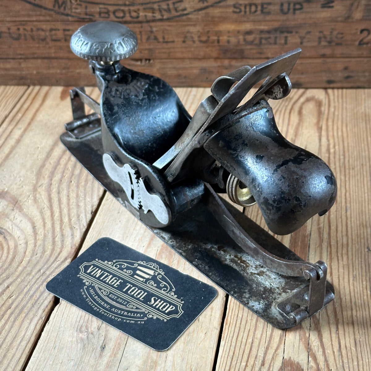 N1867 Antique STANLEY USA No.113 COMPASS Plane