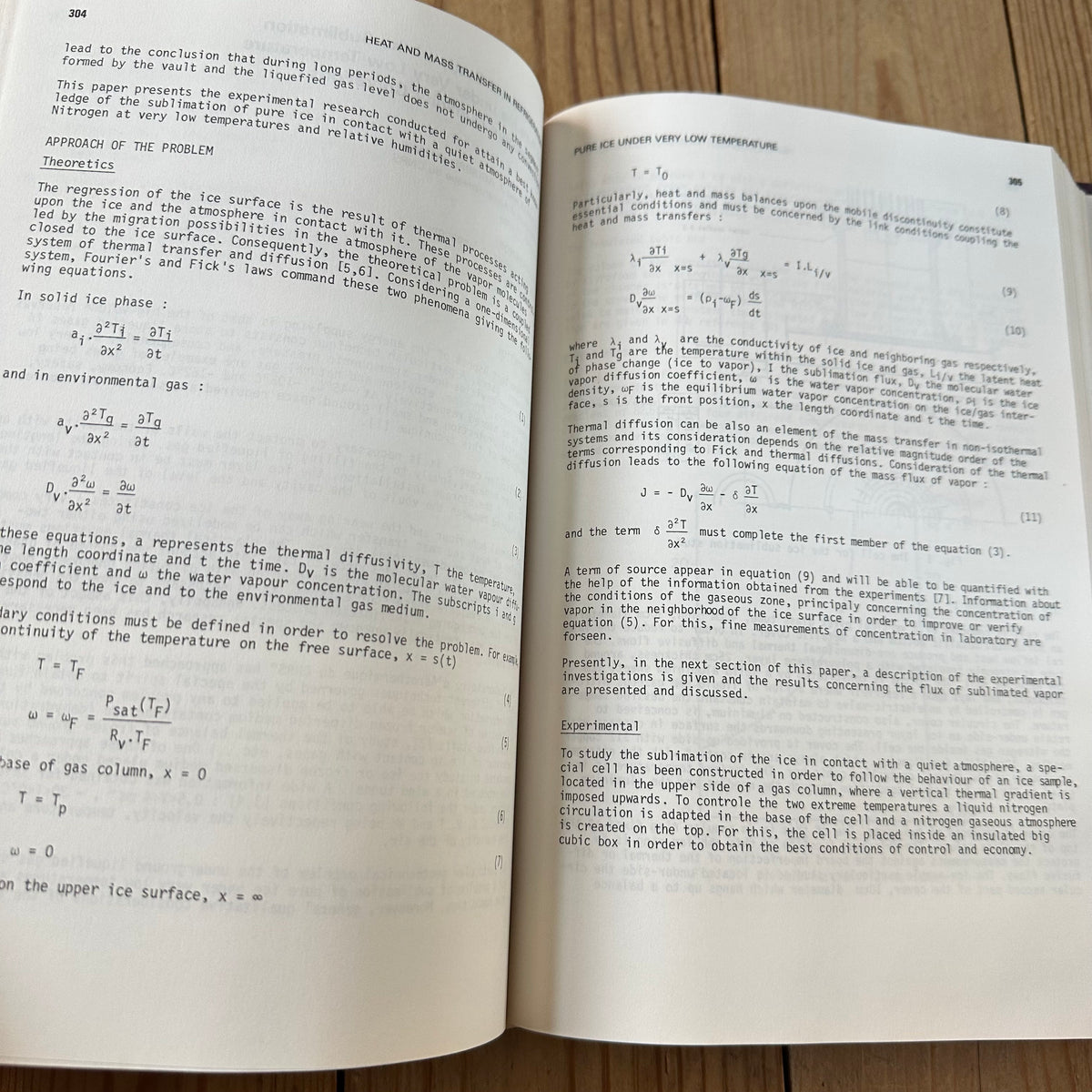 N2009 Vintage 1987 BOOK HEAT and MASS TRANSFER in REFRIGERATION and CRYOGENICS by J.Bougard & N.H.Afgan