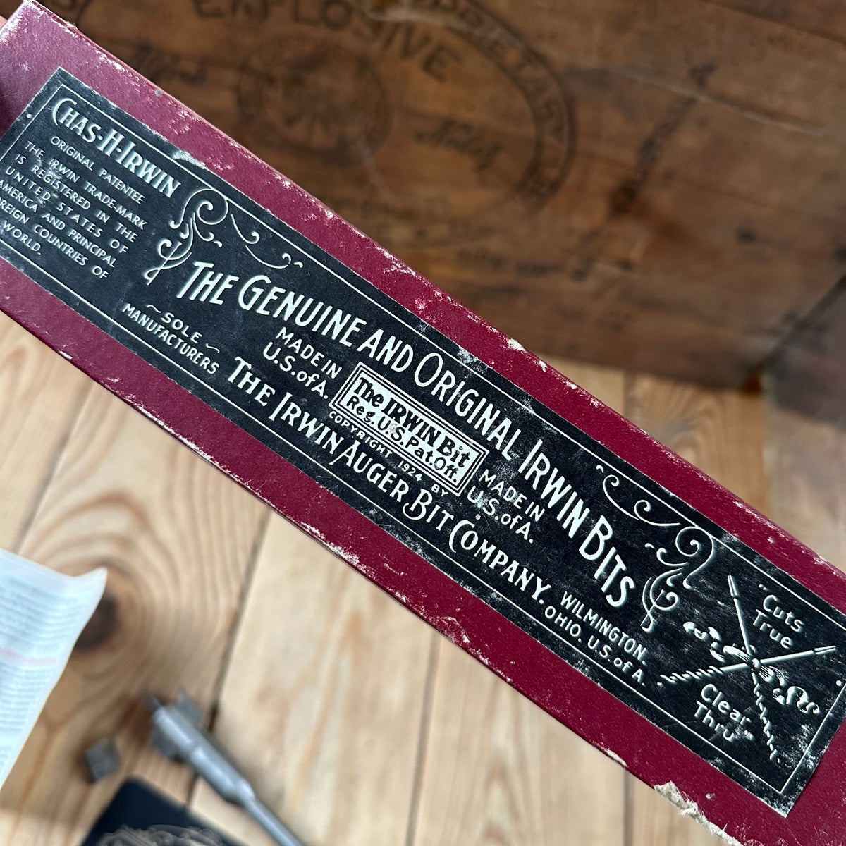 N1832 NEW OLD STOCK! Vintage IRWIN USA No.1 expansive DRILL BIT IOB