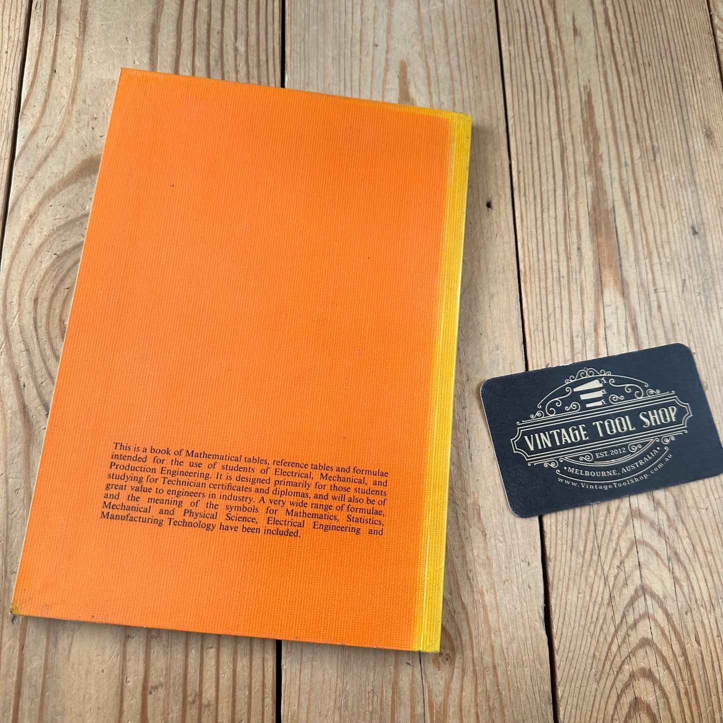 XBN85 Vintage 1977 BOOK Tables, Data and Formulae for ENGINEERS by A.Greer & D.J.Hancox