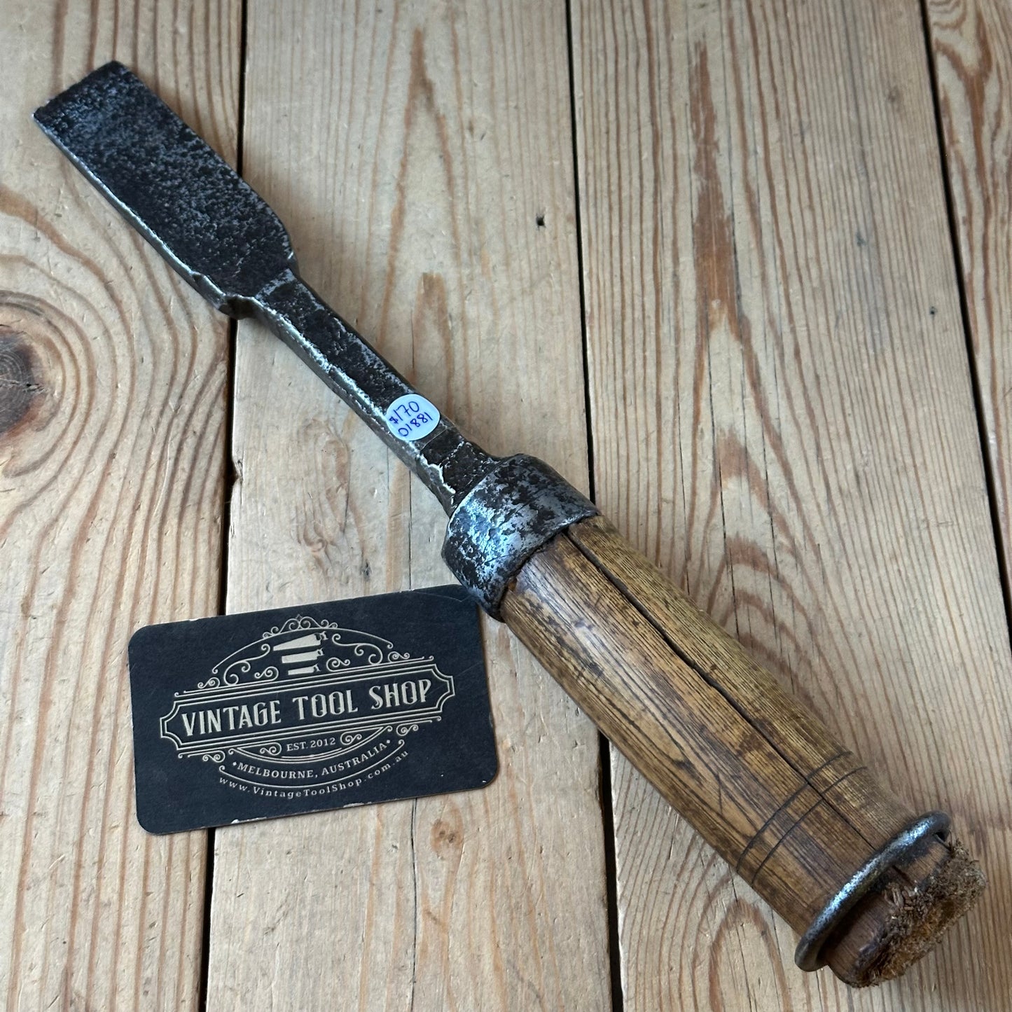 D1881 ANCIENT! Large antique 30mm EUROPEAN Carving CHISEL