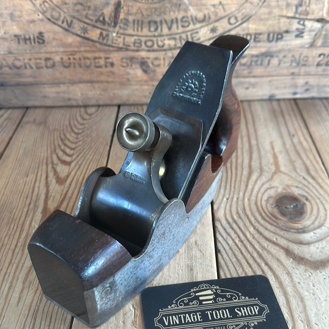 SOLD N1033 Antique MATHIESON Scotland SMOOTHING plane Rosewood