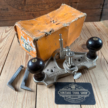 H2389 Vintage STANLEY England No.71 Router PLANE IOB