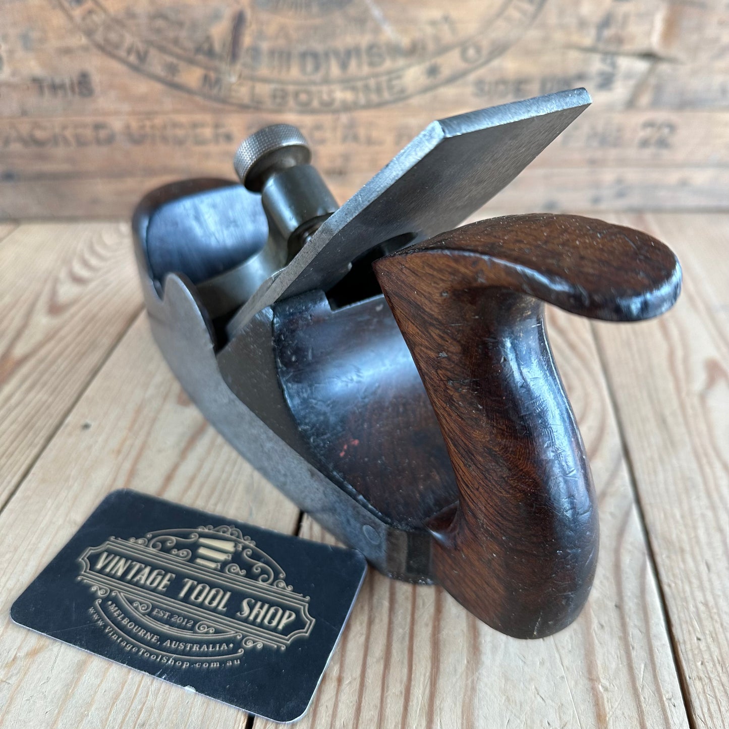 N1149 Antique MATHIESON Scotland Infill SMOOTHING plane in Rosewood