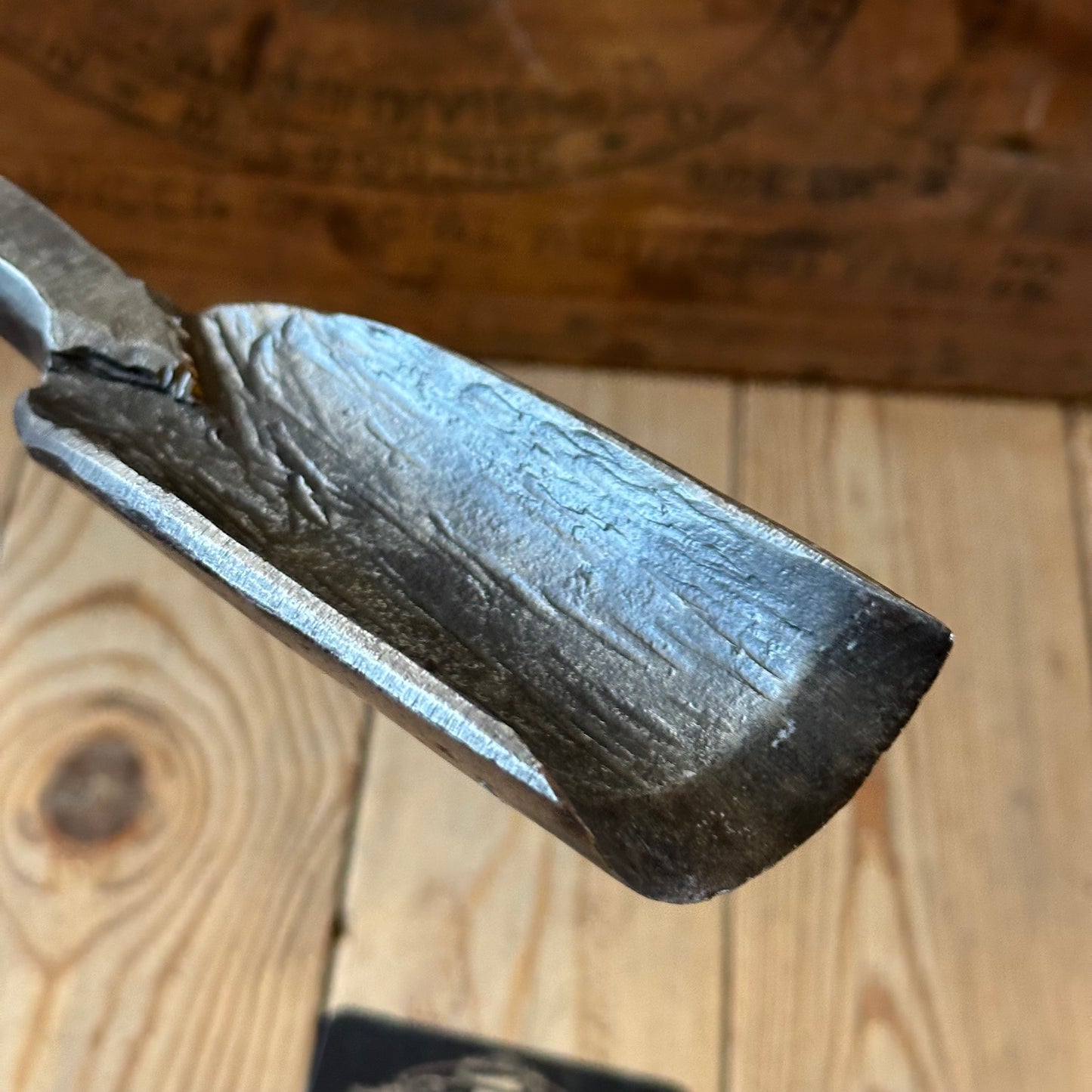 D1890 ANCIENT! Large Antique 60mm EUROPEAN GOUGE Carving CHISEL
