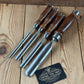 H2623 ICONIC! Vintage set of 4 x TITAN AUSTRALIA Gouge CHISELS