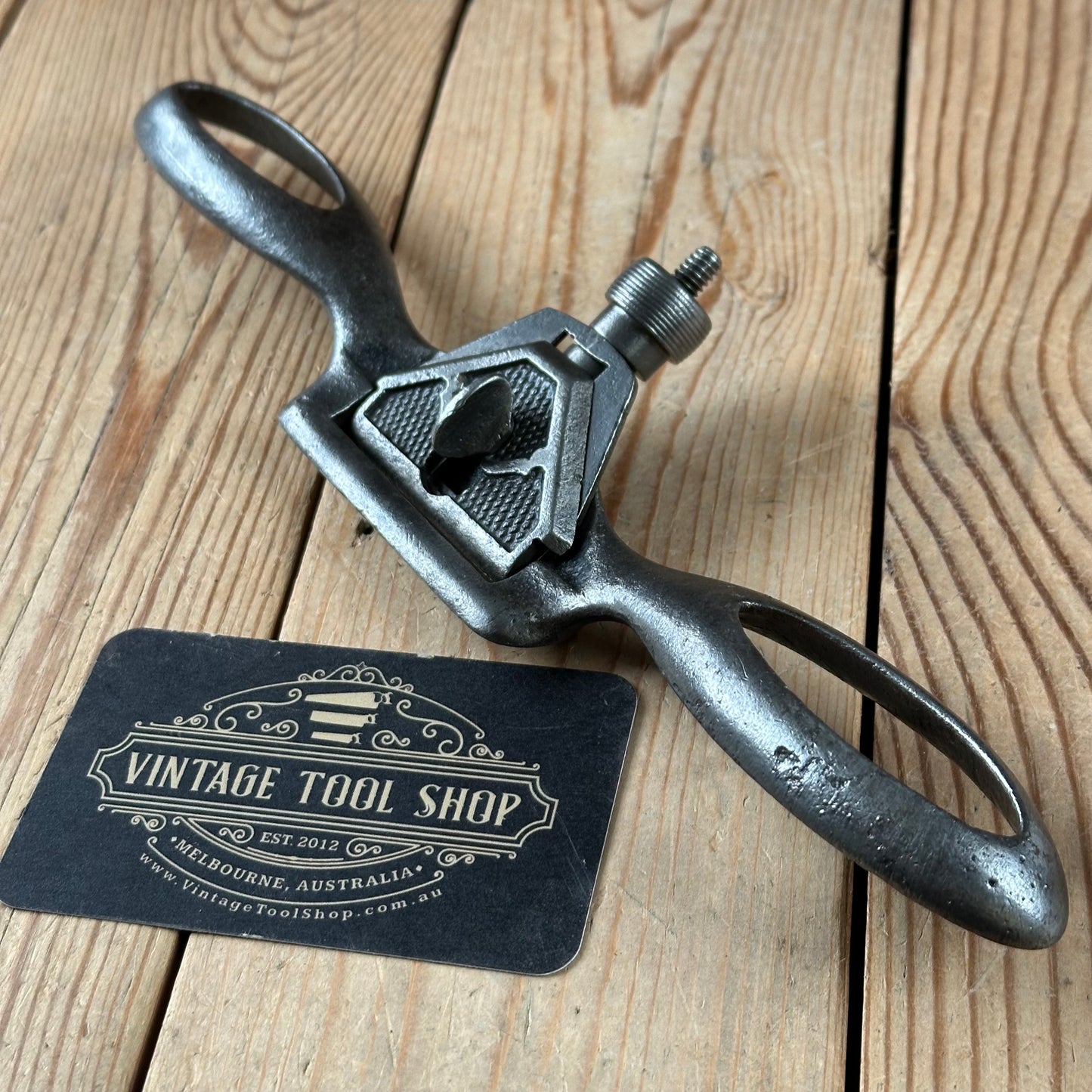 D2065 Vintage EDWARD PRESTON England flat base SPOKESHAVE spoke shave