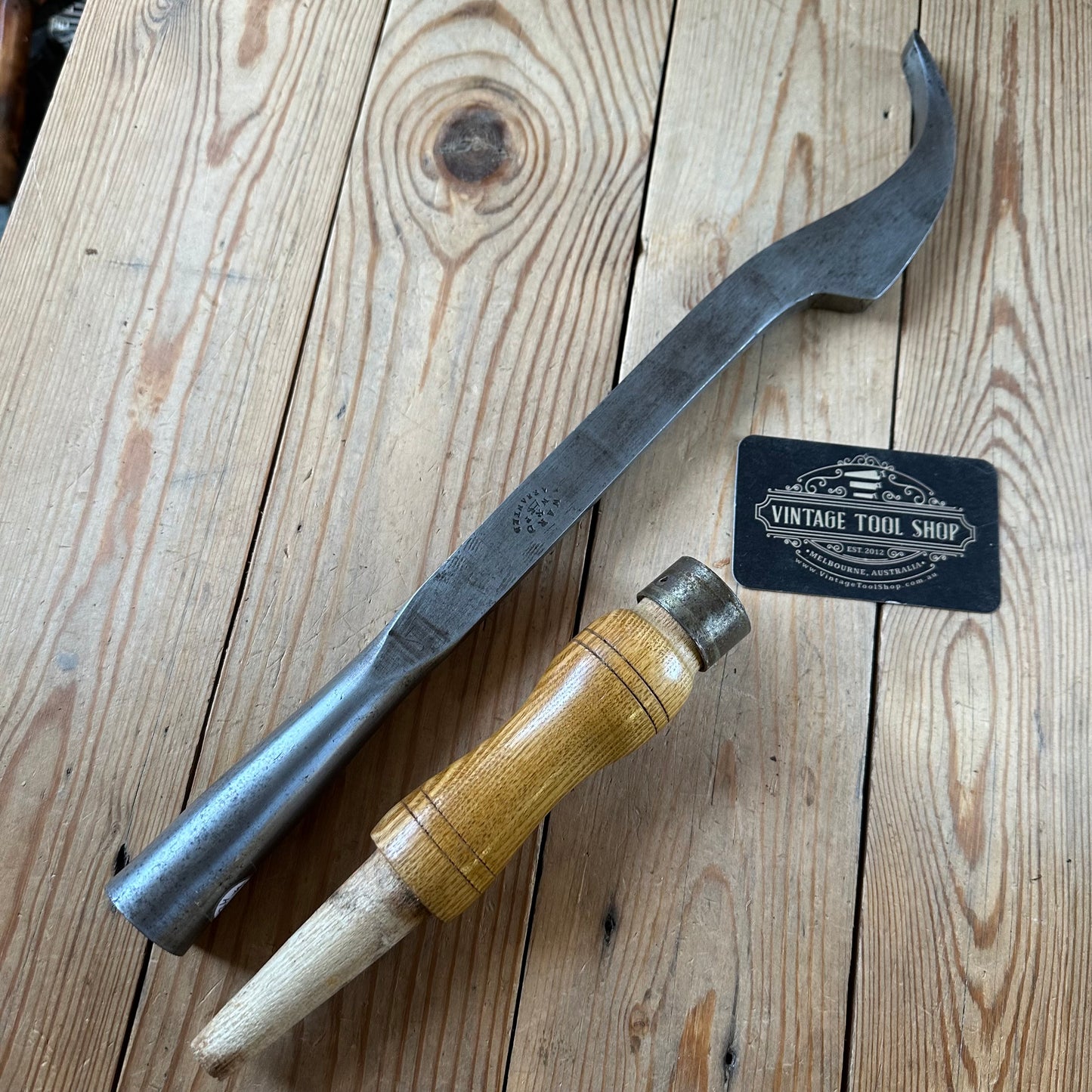 H2511 TIDY! Antique WARD 1/2" SWAN NECK Mortise CHISEL